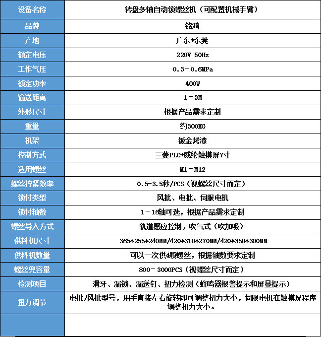 轉(zhuǎn)盤2軸自動鎖螺絲機(圖2)